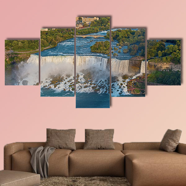 Aerial View on US Niagara Falls from the observation deck wall art