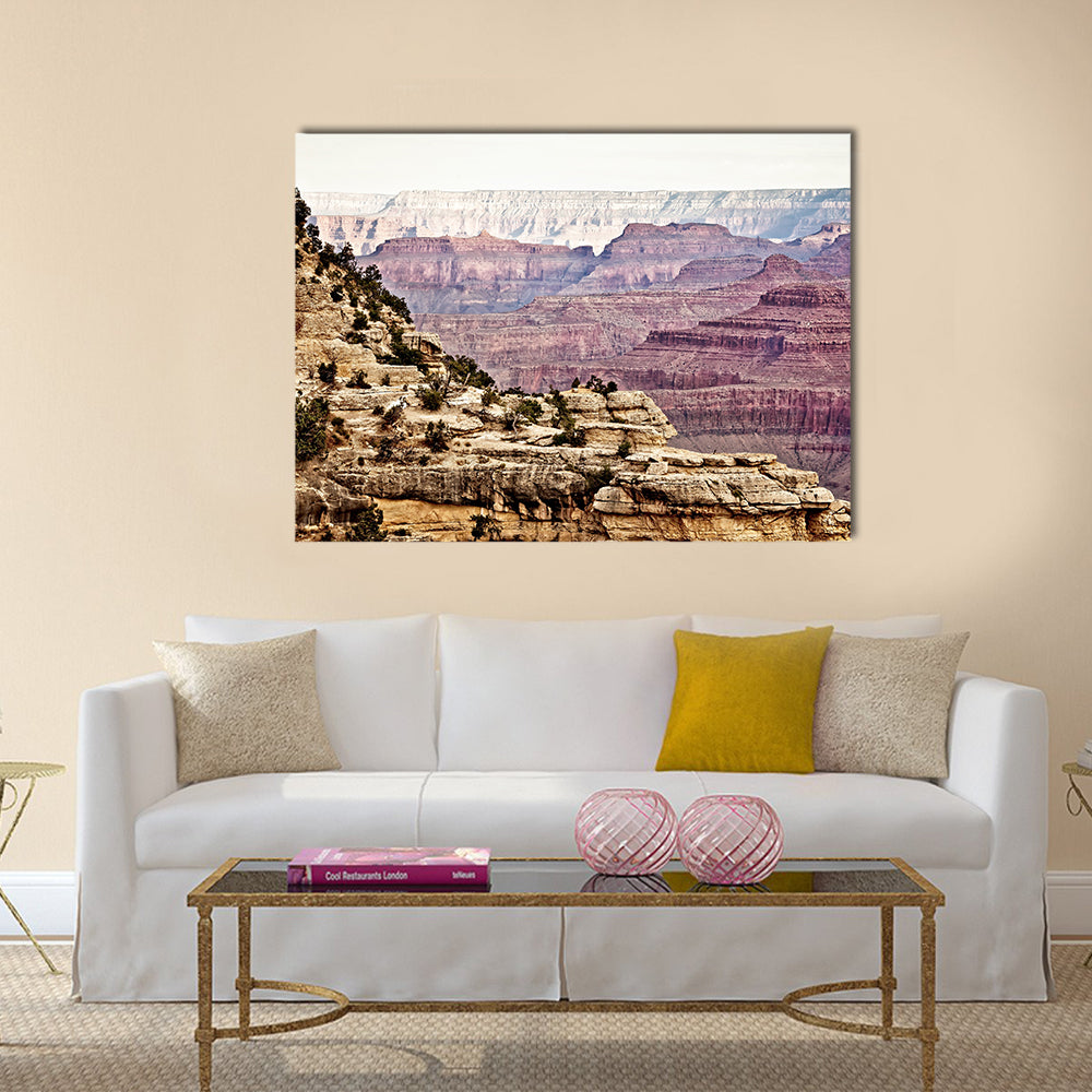 Grand Canyon during sunny day multi panel canvas wall art