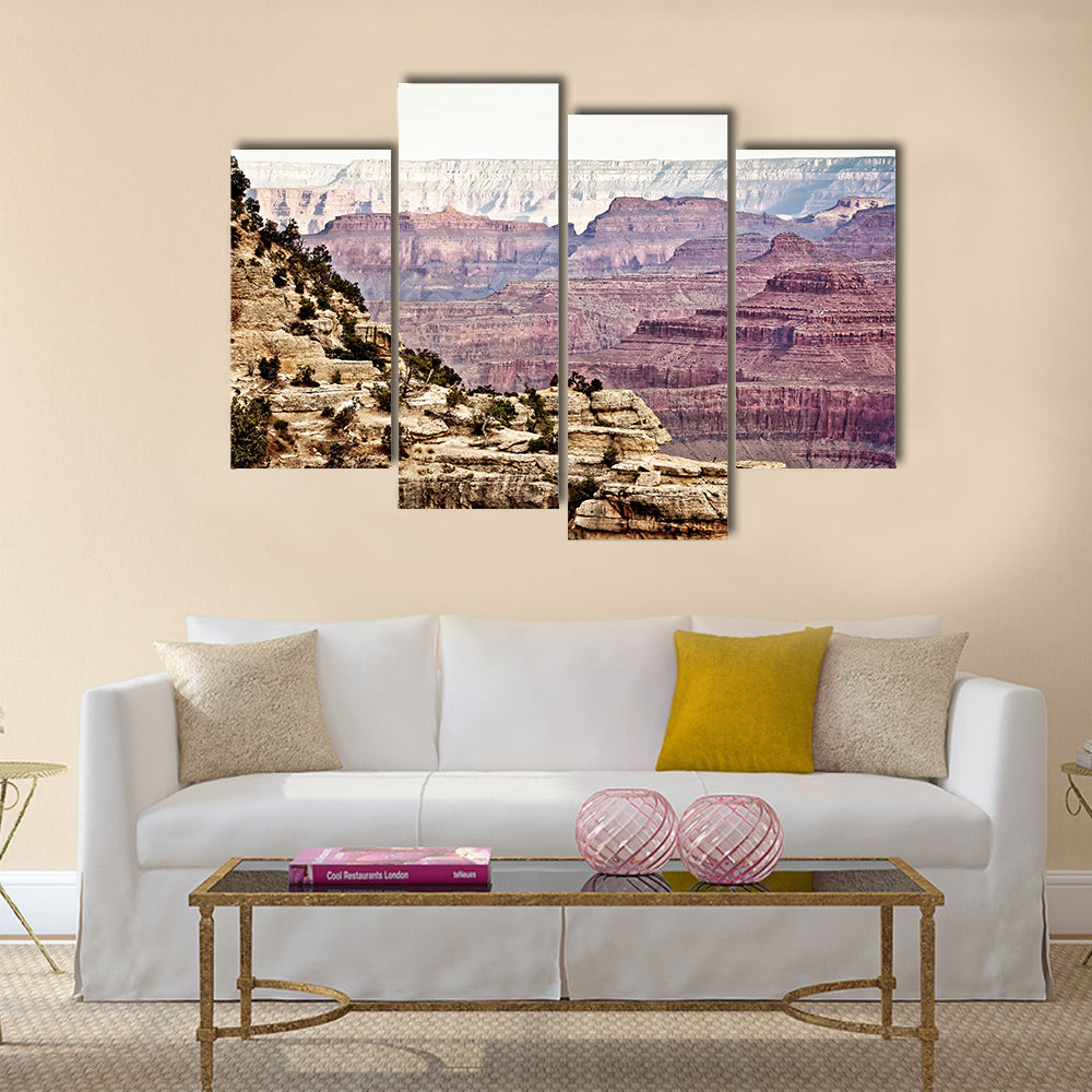 Grand Canyon during sunny day multi panel canvas wall art