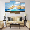 Hurricane in Havana with a view of the castle Multi panel canvas wall art