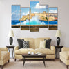 Hurricane in Havana with a view of the castle Multi panel canvas wall art