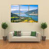 Beautiful view of the city of Zellam See with Zeller Lake in Salzburg, Austria Multi panel canvas wall art