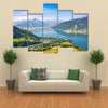 Beautiful view of the city of Zellam See with Zeller Lake in Salzburg, Austria Multi panel canvas wall art