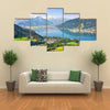 Beautiful view of the city of Zellam See with Zeller Lake in Salzburg, Austria Multi panel canvas wall art