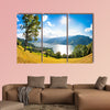 Panoramic view of the city of Zell am See with Zeller Lake wall art