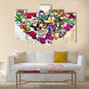 Heart of the butterflies Multi Panel Canvas Wall Art