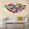 Heart of the butterflies Multi Panel Canvas Wall Art