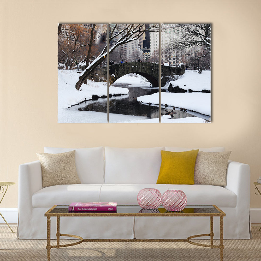 New York City Manhattan Central Park panorama Multi panel canvas wall art