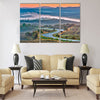 Tuscany landscape at sunrise, Italy Multi Panel Canvas Wall Art