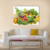 Assortment of the vegetables and fruits Multi panel canvas wall art