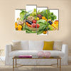 Assortment of the vegetables and fruits Multi panel canvas wall art