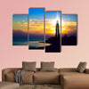 Lighthouse on sunset. Crimea, Ukraine Multi panel canvas wall art