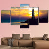 Lighthouse on sunset. Crimea, Ukraine Multi panel canvas wall art