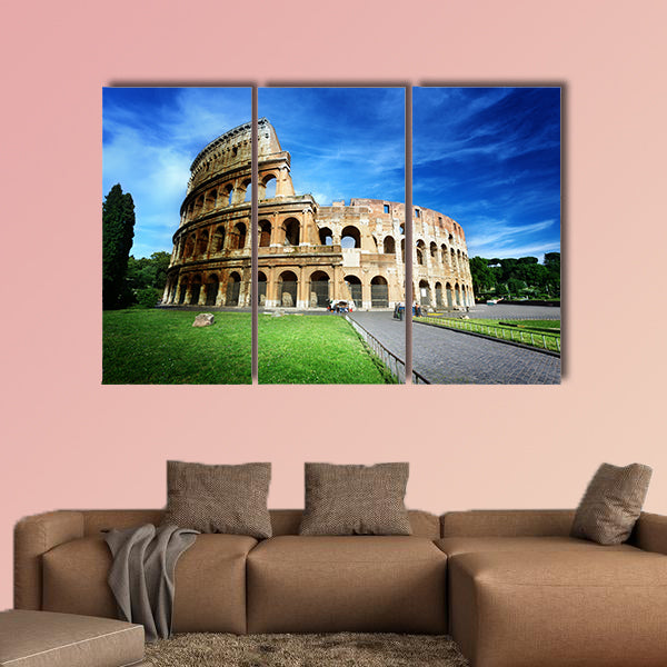 Colosseum in Rome, Italy multi panel canvas wall art