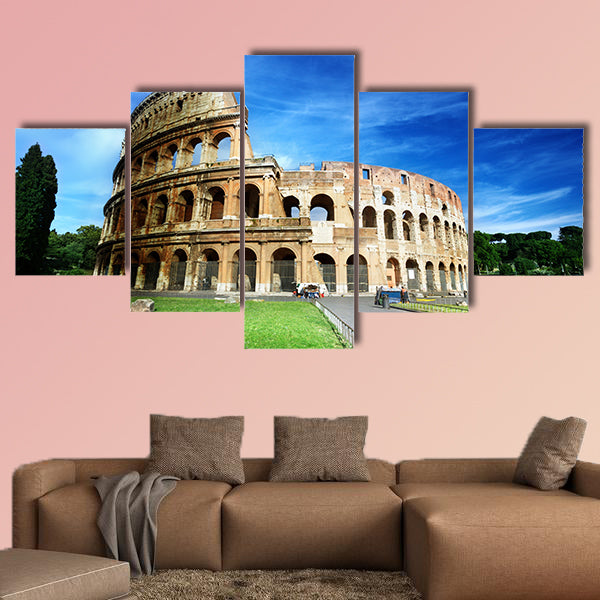 Colosseum in Rome, Italy multi panel canvas wall art