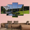 Autumn at Stourhead Gardens in Wiltshire multi panel canvas wall art