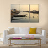 Sunset on the river,saint loius,Senegal Multi panel canvas wall art