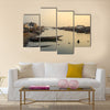 Sunset on the river,saint loius,Senegal Multi panel canvas wall art