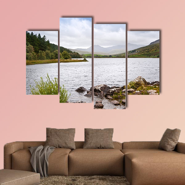 View along Mymbyr in Snowdonia National Park too wards cloud wall art