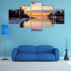 A Tropical Sunset At Moorea, French Polynesia Multi Panel Canvas Wall Art