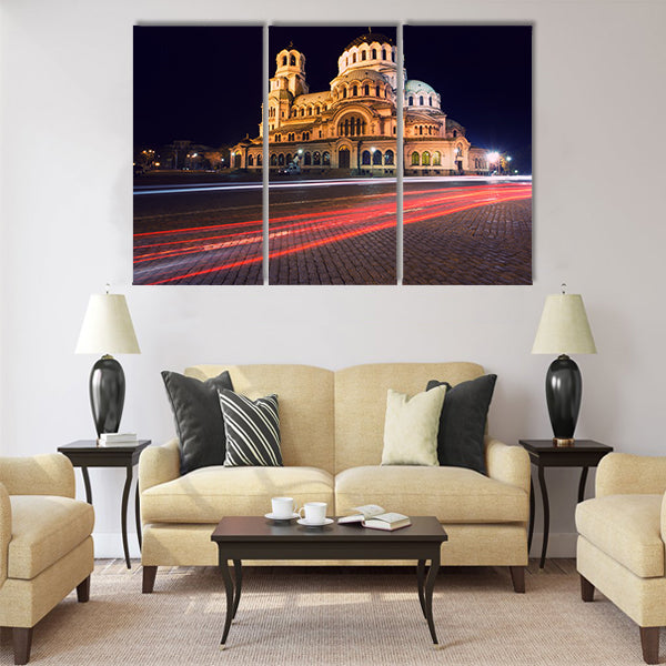 Alexander Nevski Cathedral in capital of Bulgaria Sofia Multi panel canvas wall art
