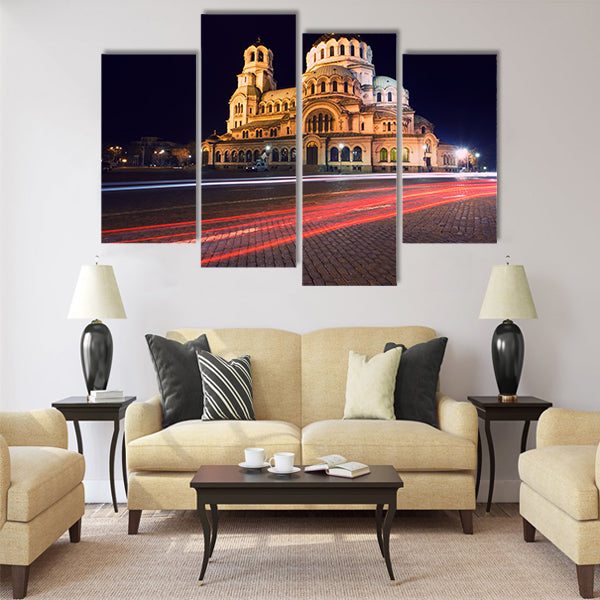 Alexander Nevski Cathedral in capital of Bulgaria Sofia Multi panel canvas wall art