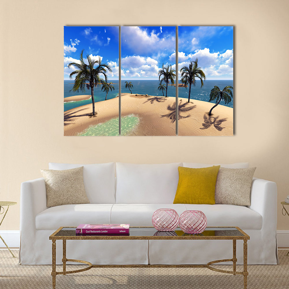 The Elegance Of The Hawaiian Paradise, Multi Panel Canvas Wall Art