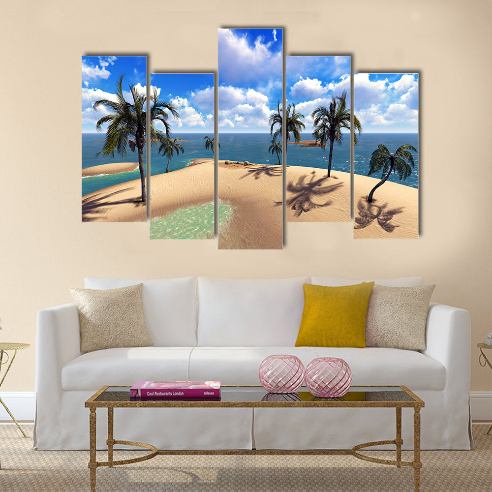 The Elegance Of The Hawaiian Paradise, Multi Panel Canvas Wall Art