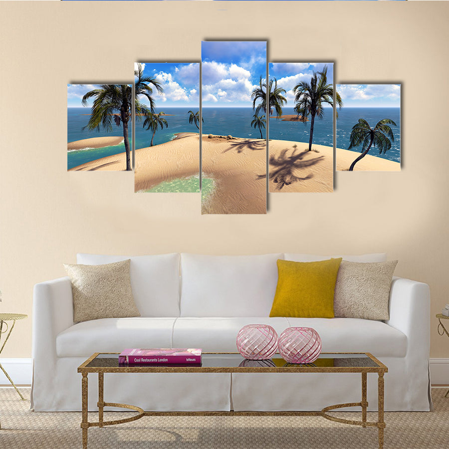 The Elegance Of The Hawaiian Paradise, Multi Panel Canvas Wall Art
