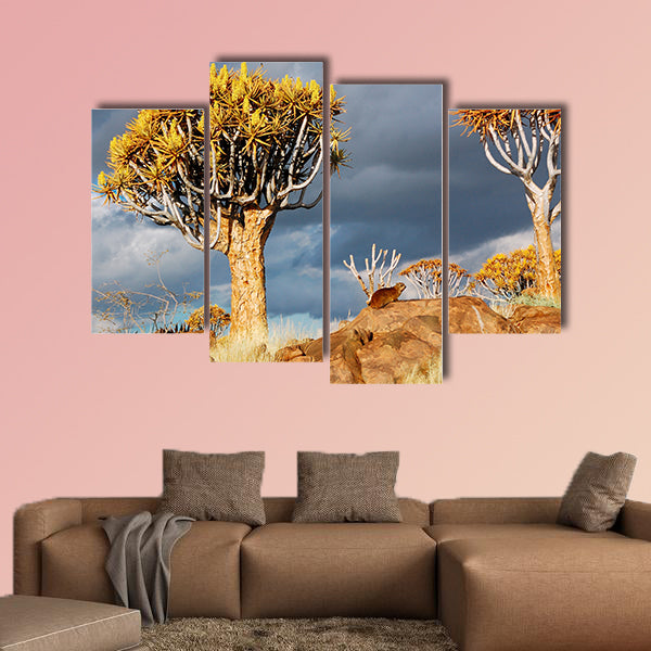 Quiver tree forest landscape Kokerbooms multi panel canvas wall art