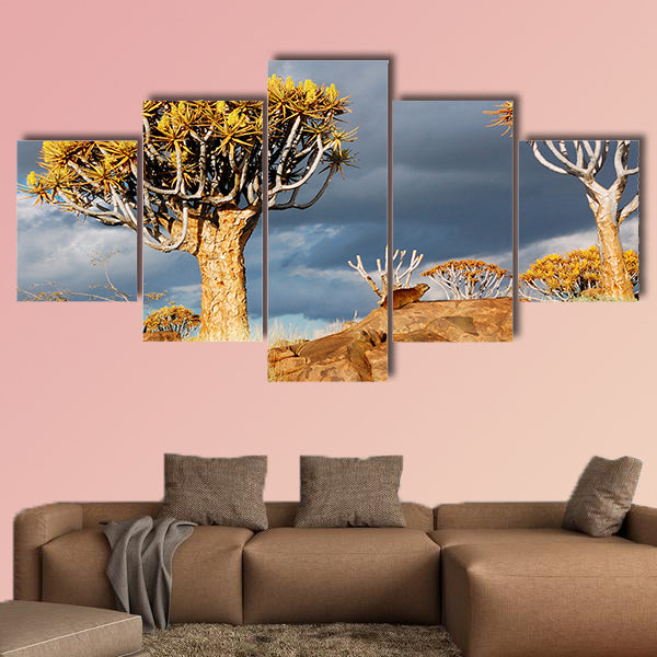 Quiver tree forest landscape Kokerbooms multi panel canvas wall art