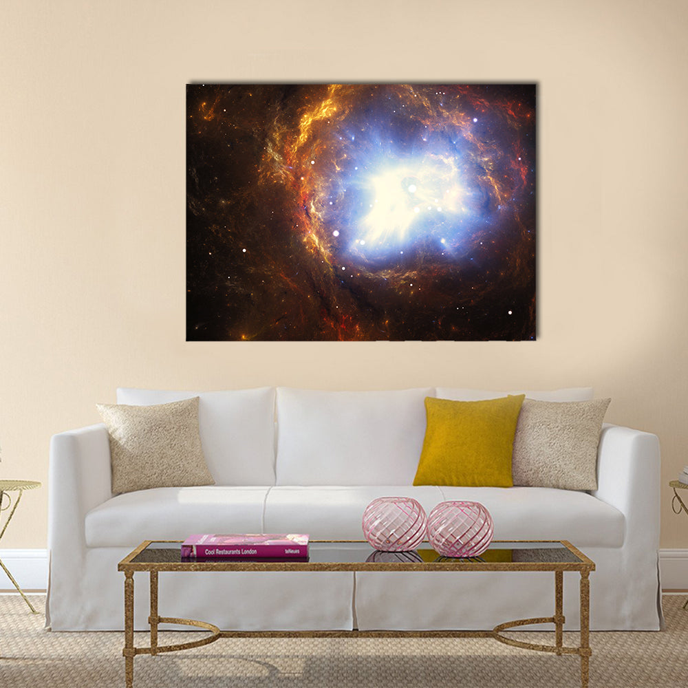 Colorful nebula created by a supernova explosion Multi Panel Canvas Wall Art
