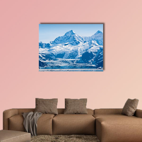 Glacier and snow capped mountains in the Glacier Bay National Park wall art