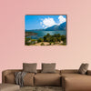 Landscape of Batur volcano and Lake Batur. Bali Island, Indonesia Multi panel canvas wall art