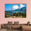 Landscape of Batur volcano and Lake Batur. Bali Island, Indonesia Multi panel canvas wall art