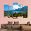 Landscape of Batur volcano and Lake Batur. Bali Island, Indonesia Multi panel canvas wall art