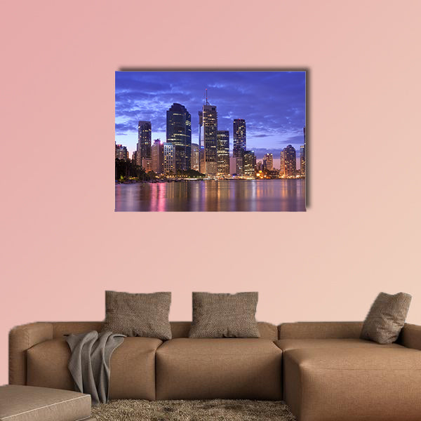 Australia, Brisbane Urban Landscape Multi panel canvas wall art