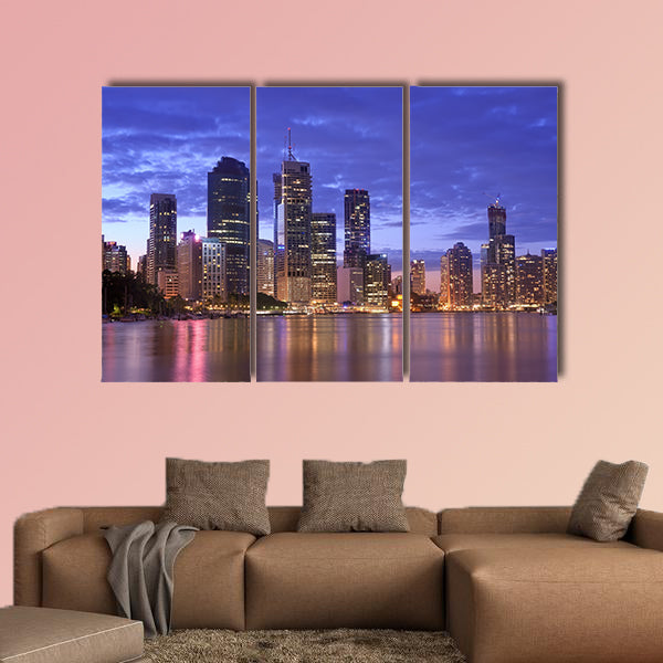 Australia, Brisbane Urban Landscape Multi panel canvas wall art
