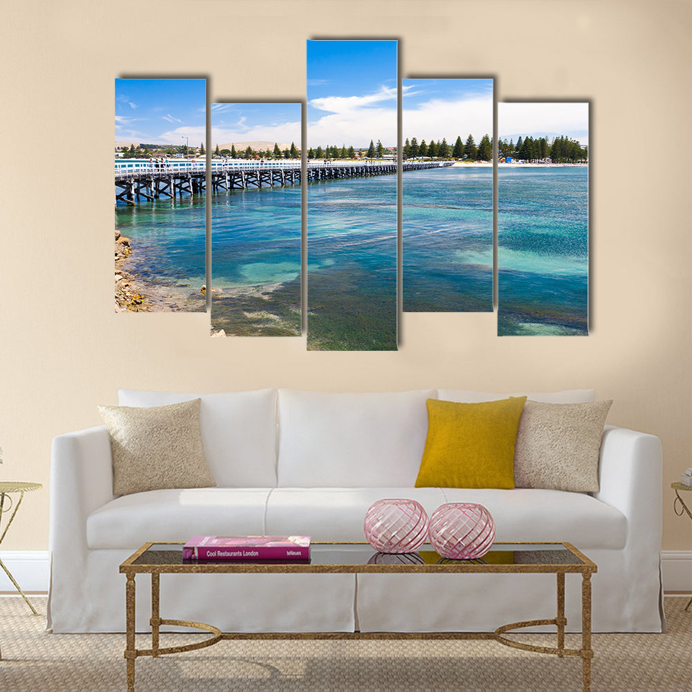 Granite Island off the coast of Victor Harbour South Australia multi panel canvas wall art