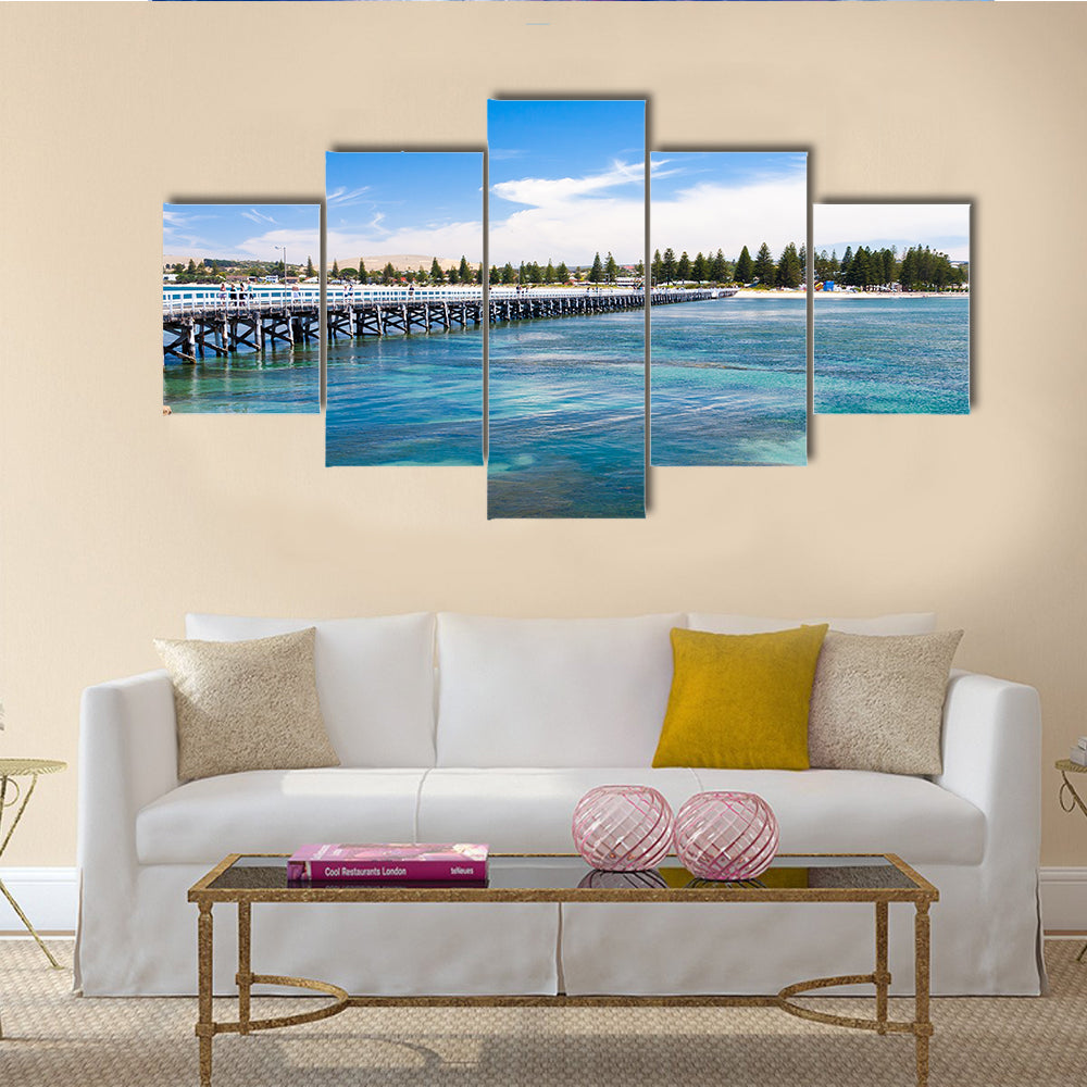 Granite Island off the coast of Victor Harbour South Australia multi panel canvas wall art
