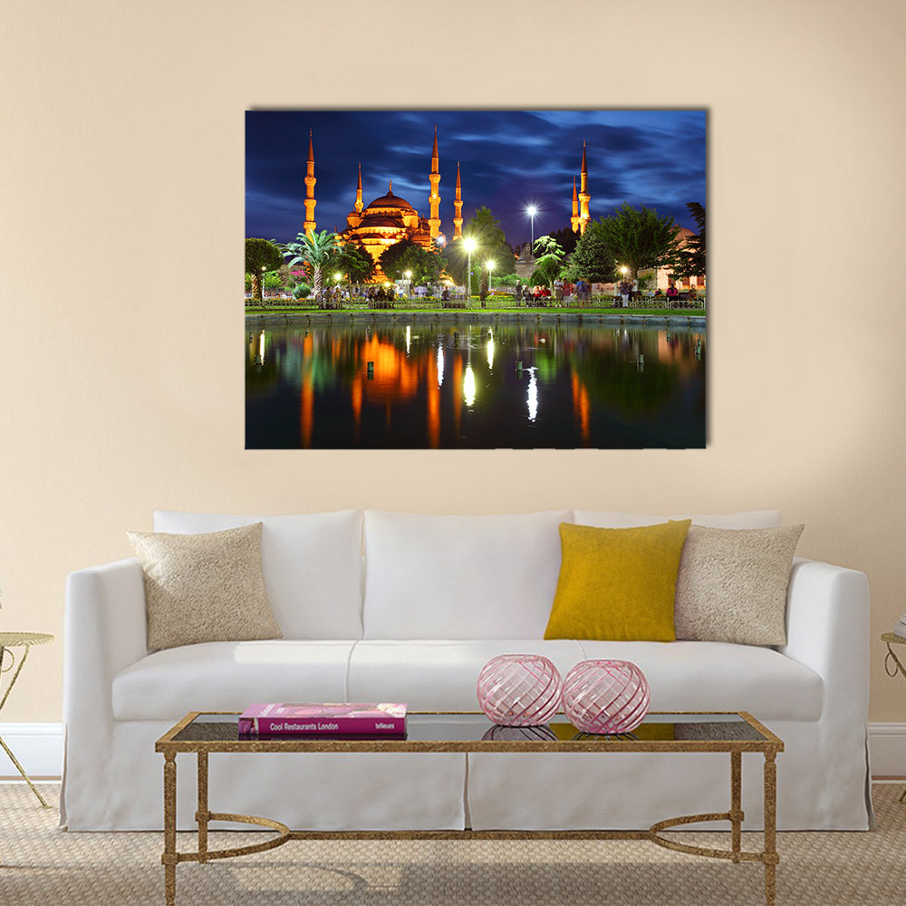 Blue mosque - Istanbul , Turkey Multi panel canvas wall art