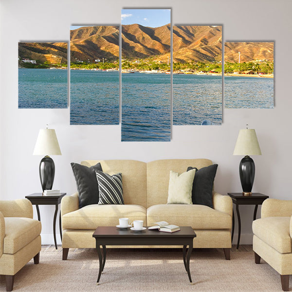 Taganga bay, Colombia Multi Panel Canvas Wall Art
