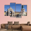 Plaza do comercio, Lisbon Portugal multi panel canvas wall art