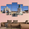 Plaza do comercio, Lisbon Portugal multi panel canvas wall art