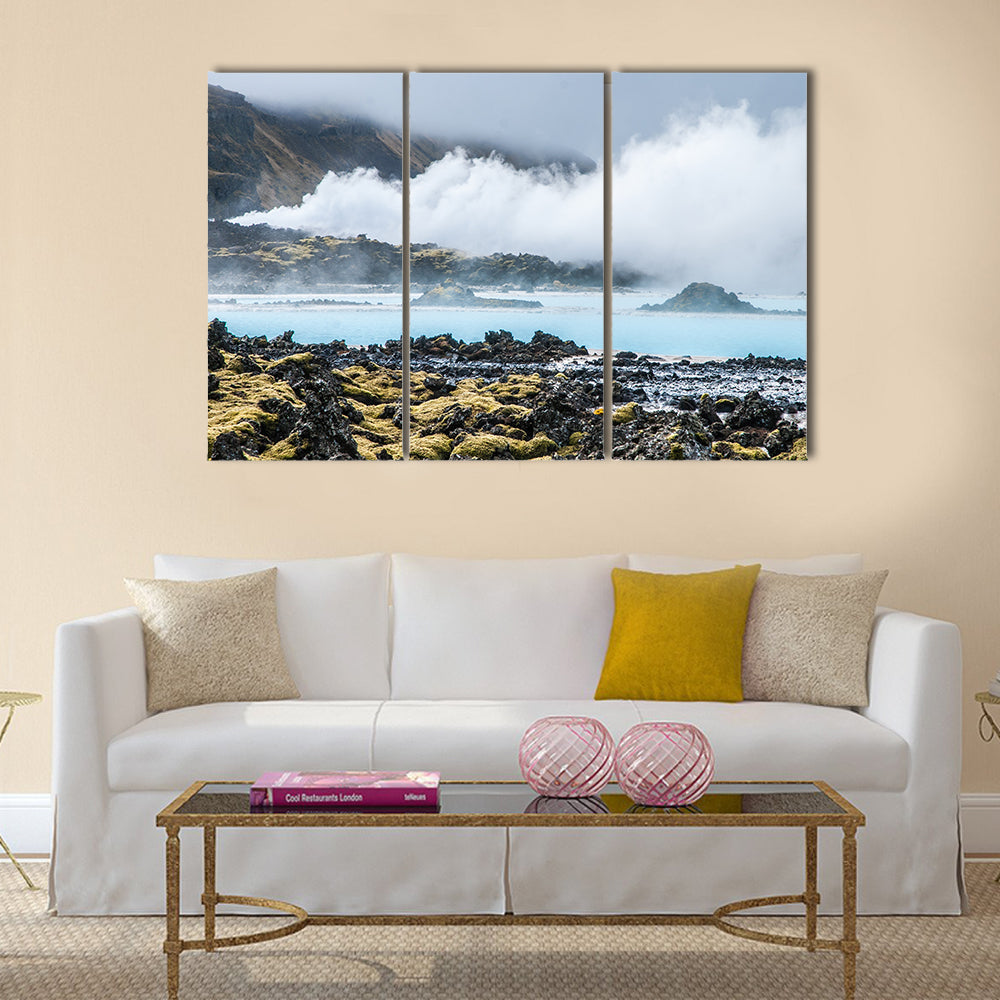 Famous Blue Lagoon, Iceland multi panel canvas wall art