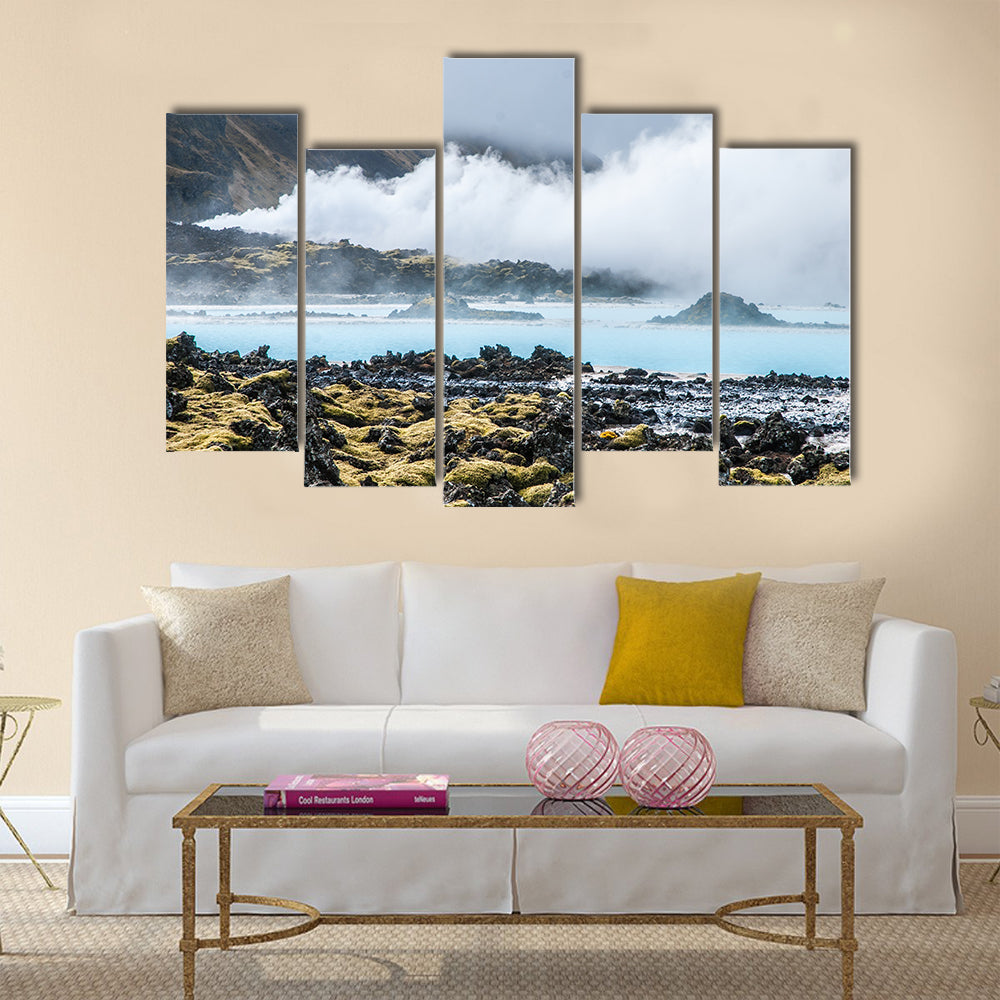 Famous Blue Lagoon, Iceland multi panel canvas wall art