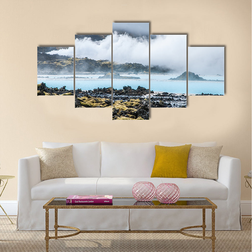 Famous Blue Lagoon, Iceland multi panel canvas wall art