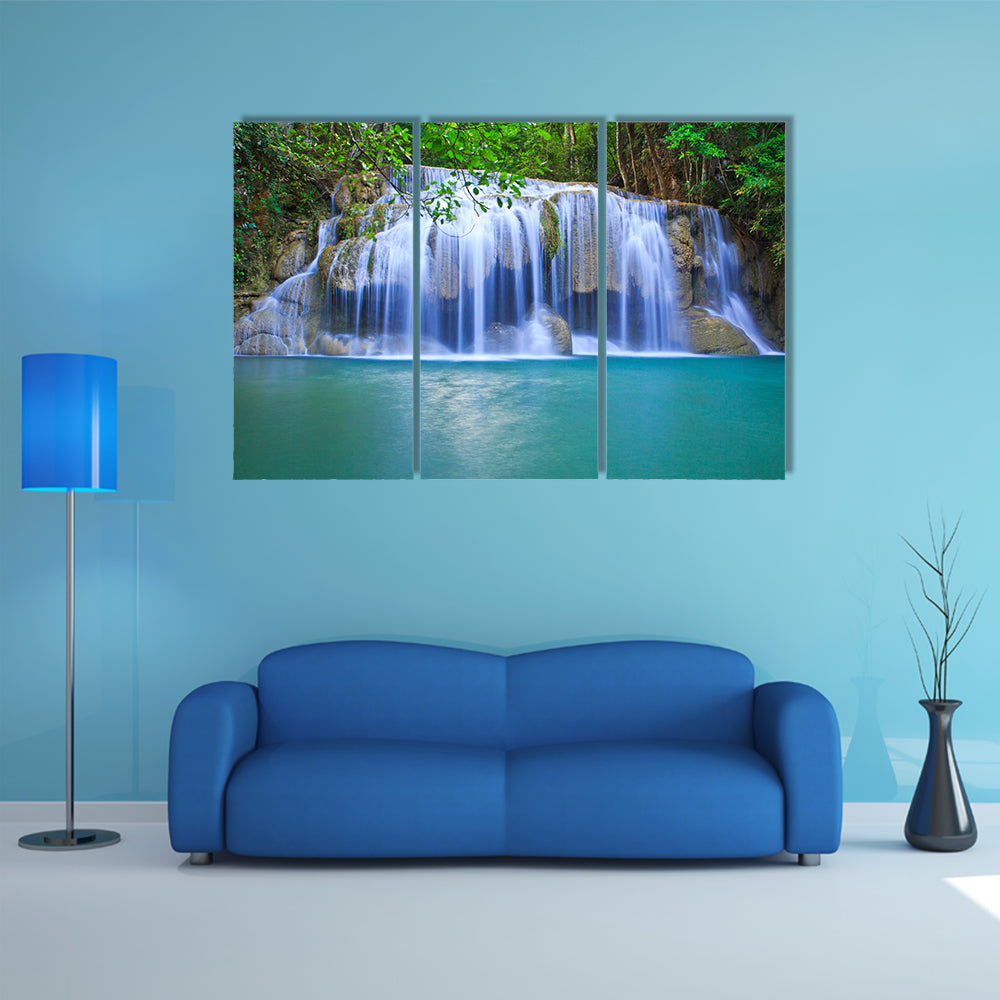 Waterfall beautiful Asia, Thailand multi panel canvas wall art