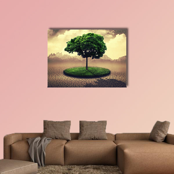 Save the Earth, abstract environmental design multi panel canvas wall art