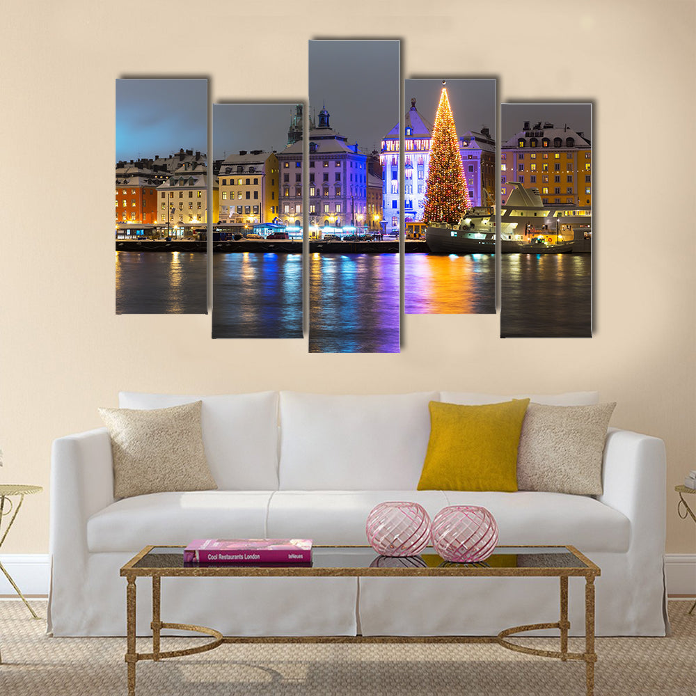 Copy of Copy of Lac-Superieur, in Laurentides Multi panel canvas wall art